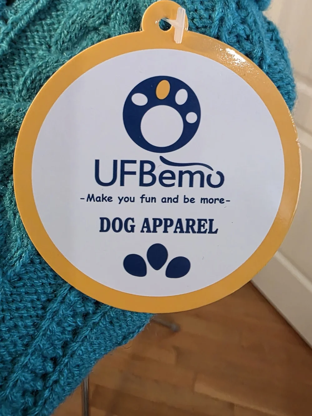 UF Bemo Teal Dog Sweater